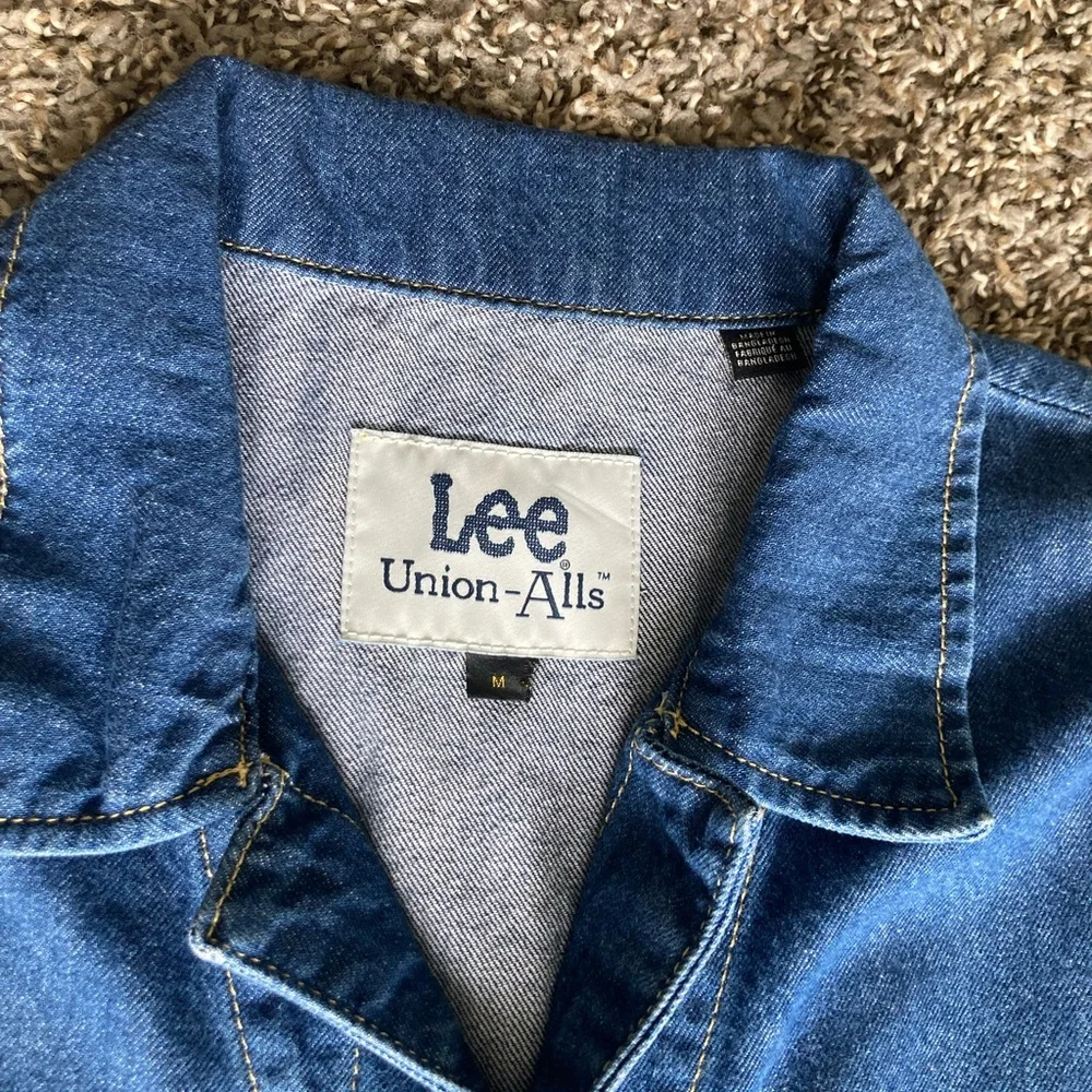 Lee Union-Alls Denim Jumpsuit Women’s M - Picture 3 of 11